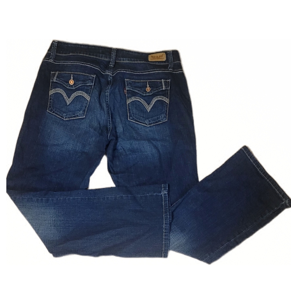 Levis 529 Curvy Boot Cut Dark Denim Stretch Jeans